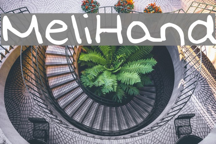 MeliHand Font examples