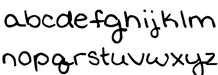 MeliHand Font LOWERCASE