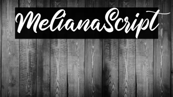 MelianaScript Font examples