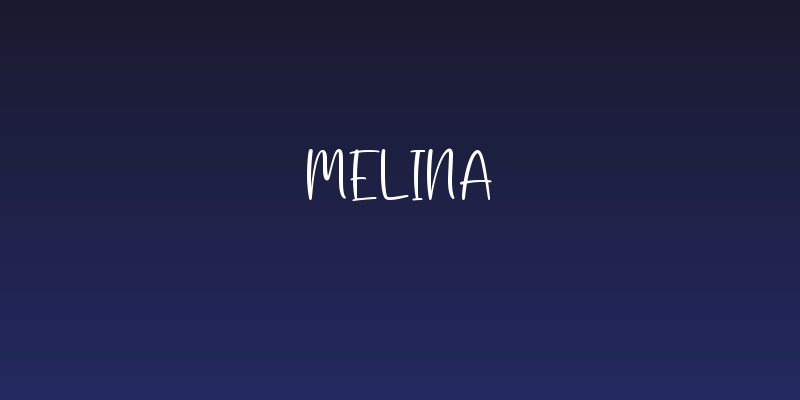 Melina Social Header