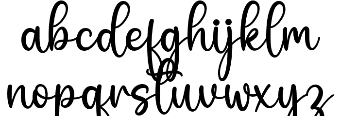 Melina Font LOWERCASE