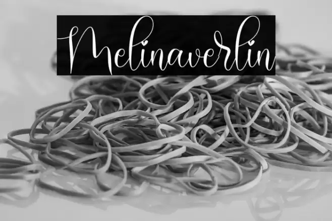 Melinaverlin Font examples