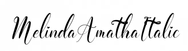 Melinda Amatha Italic  Fuentes Gratis Descargar