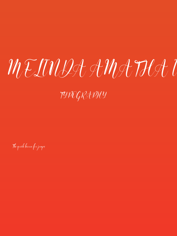 Melinda Amatha Italic Poster