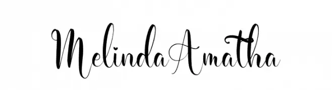 Melinda Amatha  Frei Schriftart Herunterladen