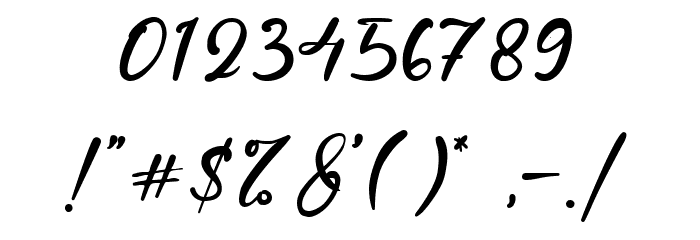 Melinda Johan Font OTHER CHARS