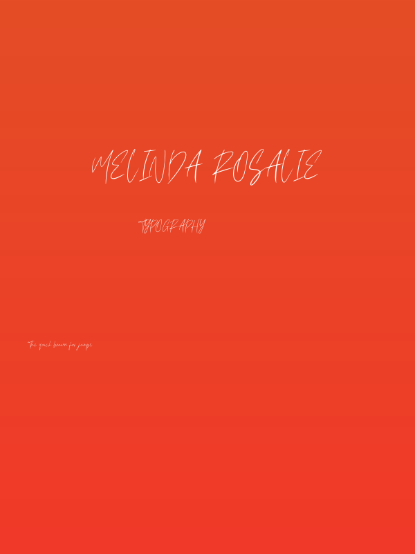 Melinda Rosalie Poster