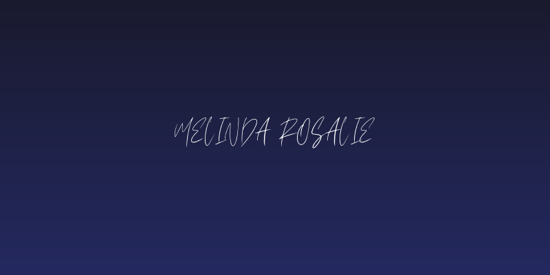 Melinda Rosalie Social Header