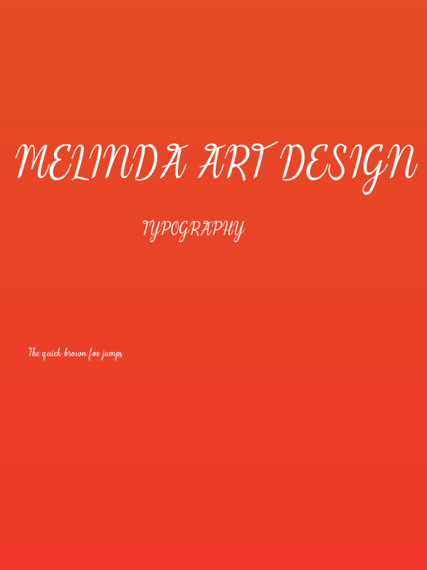 Melinda art design Poster