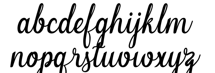 Melinda art design Font LOWERCASE