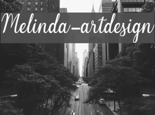 Melinda-artdesign Font examples