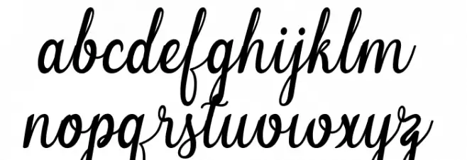 Melinda-artdesign フォント 小文字