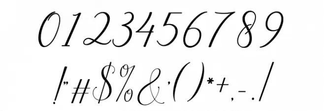 Melinda Font OTHER CHARS