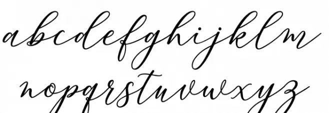 Melinda 字体 小写