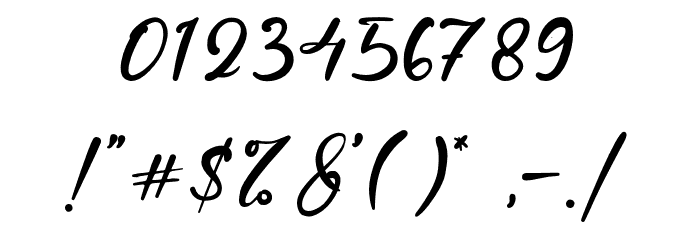 MelindaJohan Font OTHER CHARS