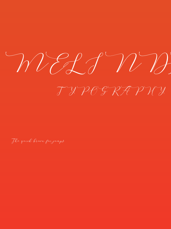 MelindaScript Poster