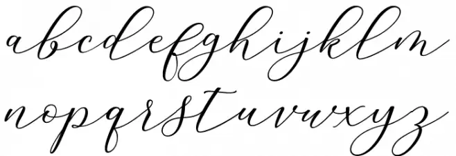 MelindaScript Font Litere mici