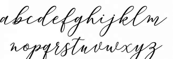 Melinda خط أحرف صغيرة