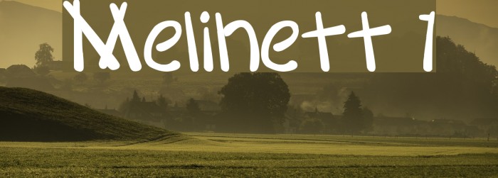 Melinett 1 फ़ॉन्ट examples
