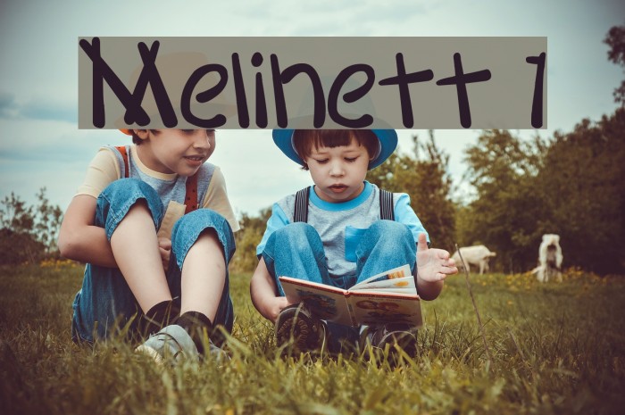 Melinett 1 फ़ॉन्ट examples