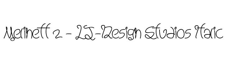 Melinett 2 - LJ-Design Studios Italic  baixar fontes gratis