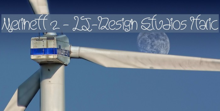 Melinett 2 - LJ-Design Studios Italic Font examples