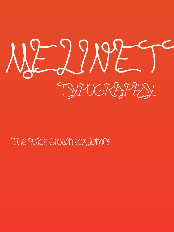 Melinett 2 - LJ-Design Studios Italic Poster