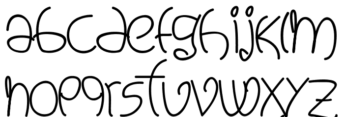 Melinett 2 - LJ-Design Studios Italic Font LOWERCASE