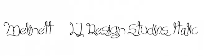 Melinett 3 - LJ-Design Studios Italic  नि: शुल्क फ़ॉन्ट्स डाउनलोड
