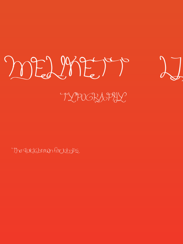 Melinett 3 - LJ-Design Studios Italic Poster