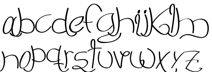 Melinett 3 - LJ-Design Studios Italic Font LOWERCASE