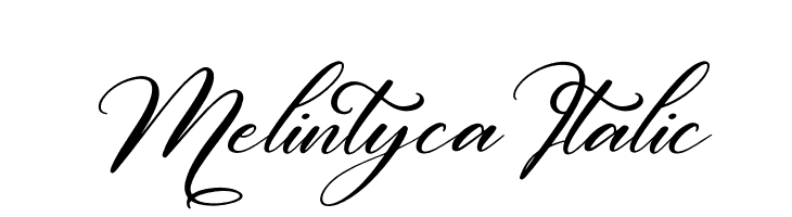 Melintyca Italic  नि: शुल्क फ़ॉन्ट्स डाउनलोड