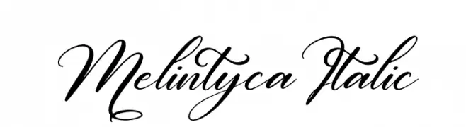 Melintyca Italic  Free Fonts Download