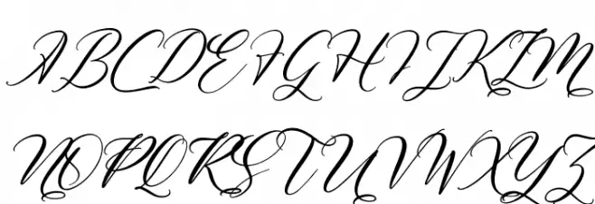 Melintyca Italic Schriftart Groß