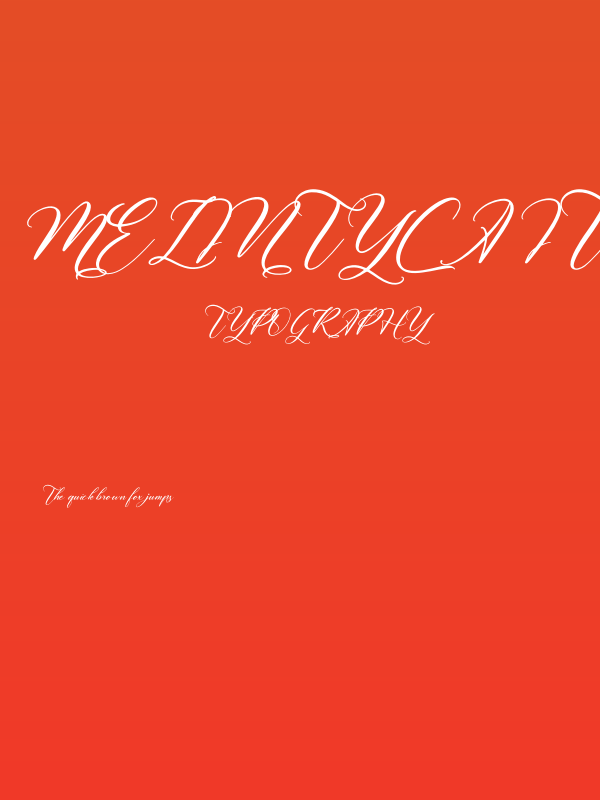 Melintyca Italic Poster