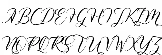 Melintyca Font Litere mari