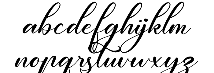 Melintyca Font LOWERCASE