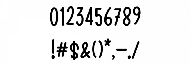 MelisaJasmine-Regular Font OTHER CHARS