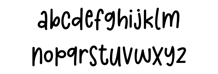 MelisaJasmine-Regular Font LOWERCASE