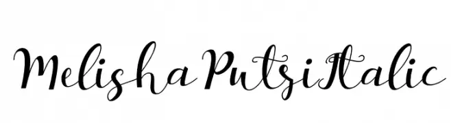 Melisha Putri Italic  Descarca Fonturi Gratis