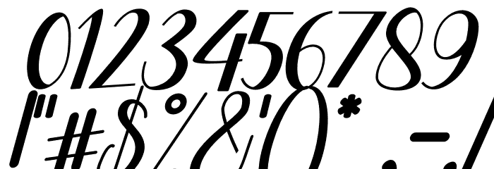 Melisha Putri Italic Font OTHER CHARS