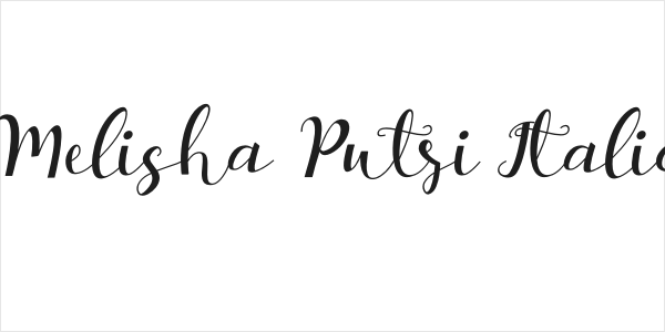 Melisha Putri Italic Logo