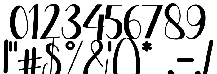 Melisha Putri Font OTHER CHARS