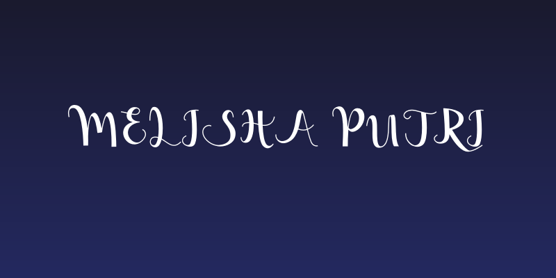 Melisha Putri Social Header