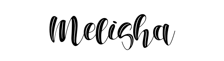 Melisha  フリーフォントのダウンロード