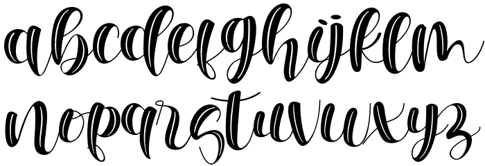 Melisha Font LOWERCASE