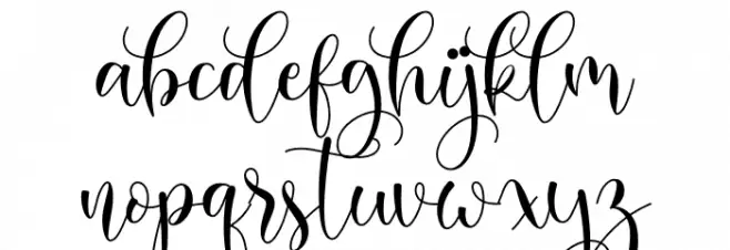 Melisha Font LOWERCASE