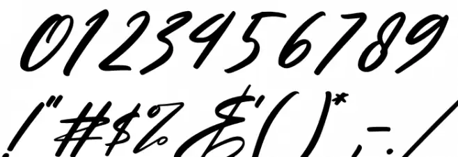 Meliska Italic Font OTHER CHARS