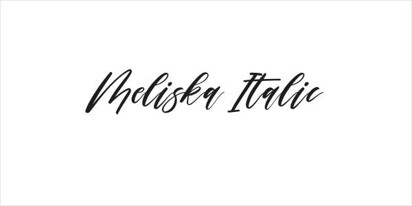 Meliska Italic Logo