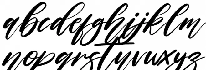 Meliska Italic फ़ॉन्ट लोअरकेस